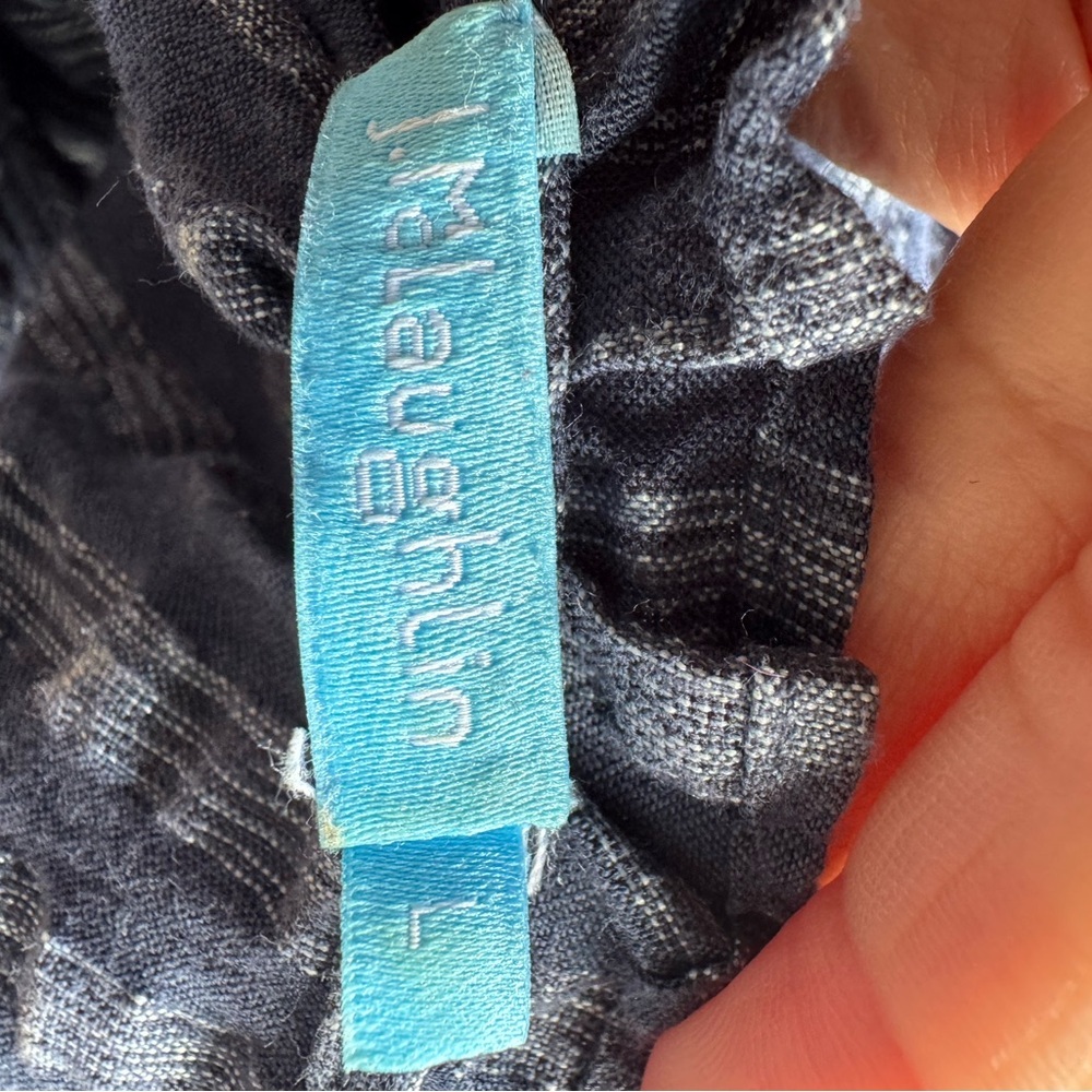 J McLaughlin Christa Tiered Linen Blend Midi Dress Women’s Size Large - Picture 8 of 9